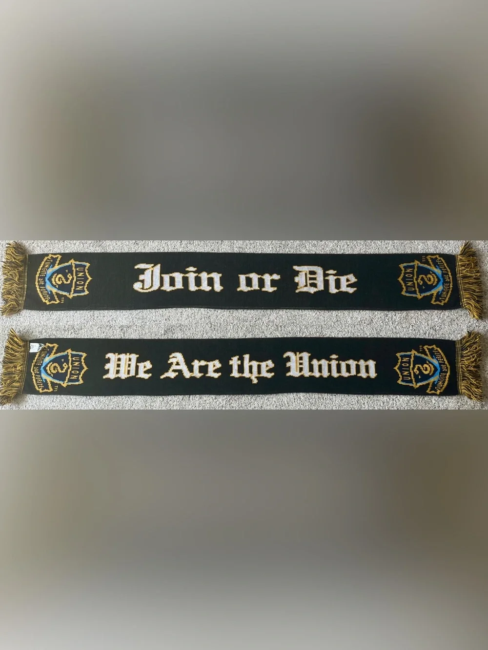 Philadelphia Union Join Or Die Soccer Scarf